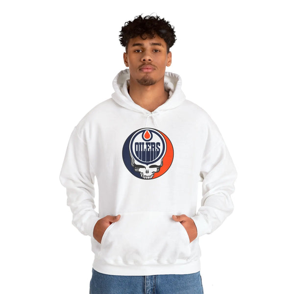 Edmonton Oilers Grateful Dead Unisex Heavy Blend Hoodie - StealieShop